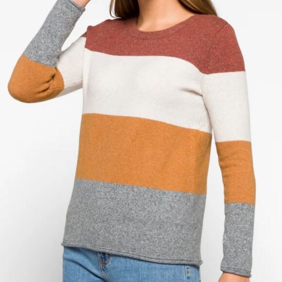 PINQUE Gina Crew Neck Sweater Burnt Orange L “NWT”‎ - Picture 1 of 5